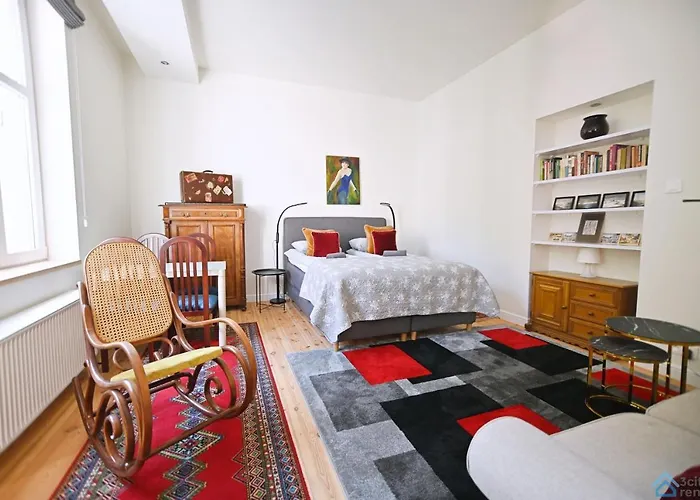 Beige And Red 3City Studio In Sopot With Outdoor Parking By Noclegi Renters